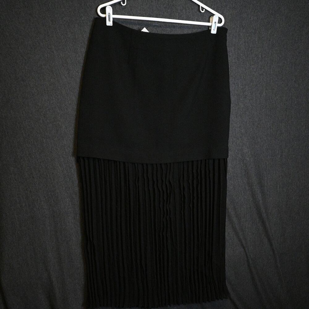 NEW Banana Republic Women's 16P Drop Waist Black Maxi Skirt NWT